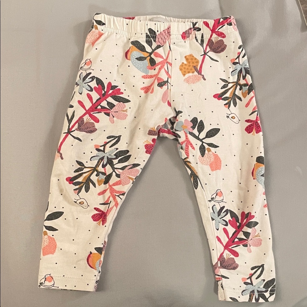 Catimini floral bird leggings pants